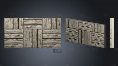 Wood floor.3x2.a.internal.ckit stl model for CNC