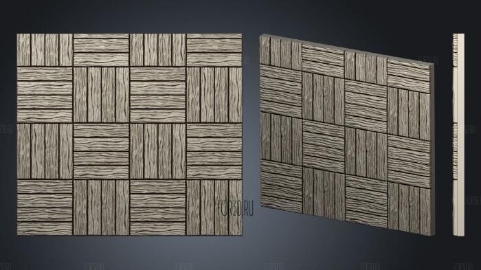 Wood floor.4x4.a.internal.ckit 3d stl for CNC