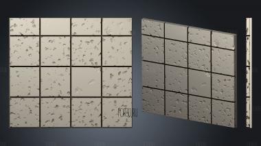 Cut stone wall.floor.inch.4x4 stl model for CNC