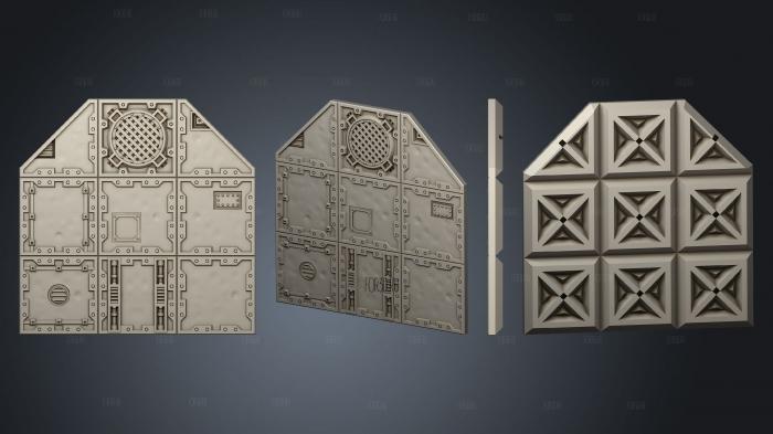 Citybuilders Parts 2x3 killzone w octagon extension 3d stl for CNC