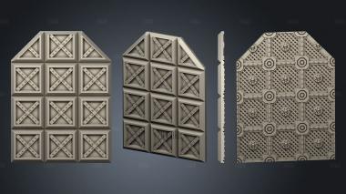 Детали Citybuilders 3x3 решетки с восьмиугольным расширением