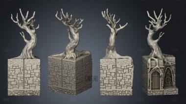 hy ground 1crown s crypt with tree v2 m stl model for CNC
