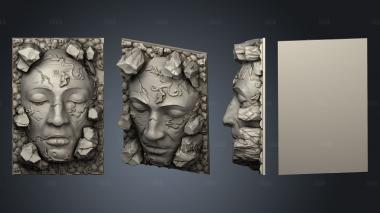 Kingdom Death Terrain V2 Giant Stone Face 1 stl model for CNC