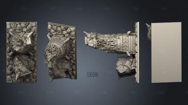 Kingdom Death Terrain V2 Stone Column 5 stl model for CNC