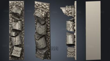 Kingdom Death Terrain V2 Toppled Pillar 2 stl model for CNC
