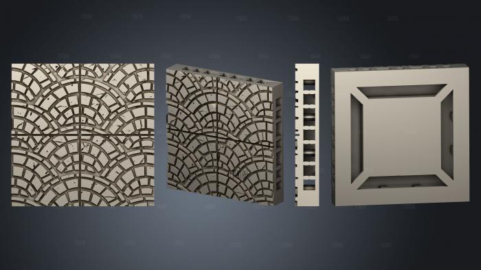 Kingdom Floor Tiles D 3d stl for CNC