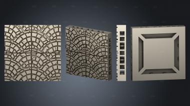 Kingdom Floor Tiles D stl model for CNC