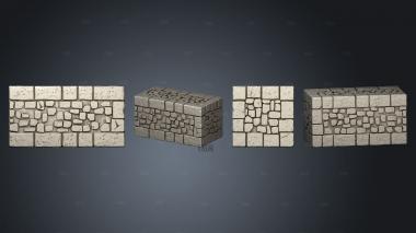 Modular Stone Block stl model for CNC