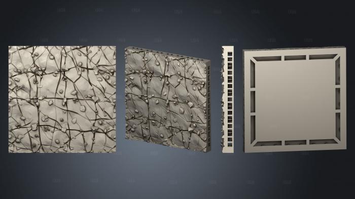 Nature Floor Tiles Cave Tiles 4x4 A 3d stl for CNC