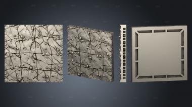 Nature Floor Tiles Cave Tiles 4x4 B stl model for CNC