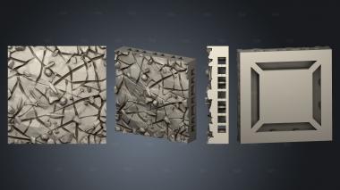 Напольная плитка Nature Wasteland Tile 2x2 A 3d stl модель для ЧПУ