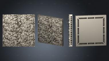 Nature Floor Tiles Wastelands Tile 4x4 A stl model for CNC