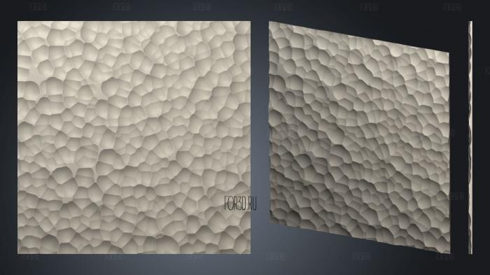 Panel with a mesh structure 3d stl for CNC