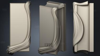 Panel with fabric stl model for CNC