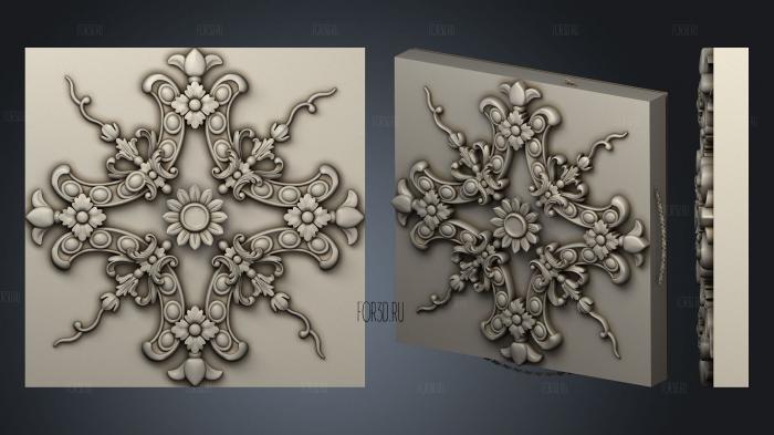 Decorative overlays 3d stl for CNC