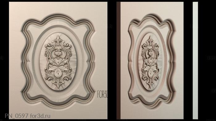PN_0597 3d stl for CNC