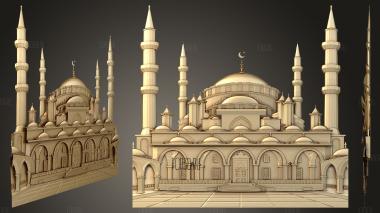 Мечеть для панели 3d stl модель для ЧПУ