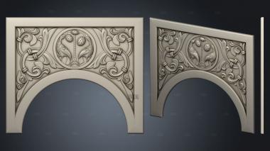 Facade carving stl model for CNC