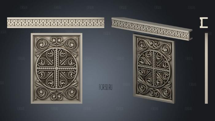 The altar is Byzantine style 3d stl for CNC