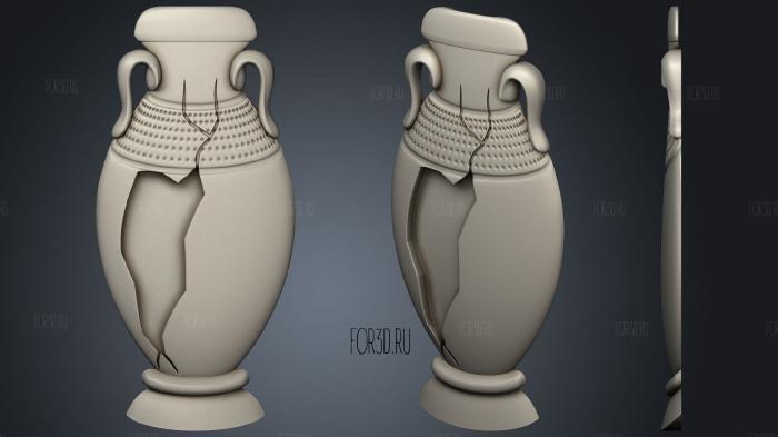 Jug with vine and handles 3d stl for CNC