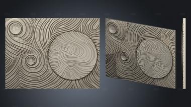 Panel with circles and lines on the wall version1