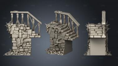 Void Environment Stairs stl model for CNC