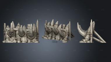 Warriors Props Terrain stl model for CNC