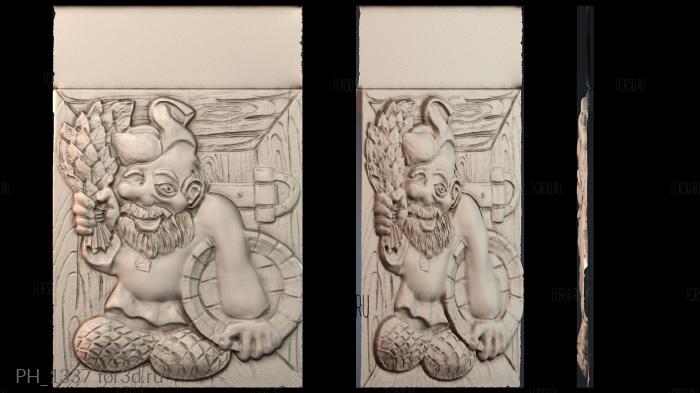 PH_1337 3d stl for CNC