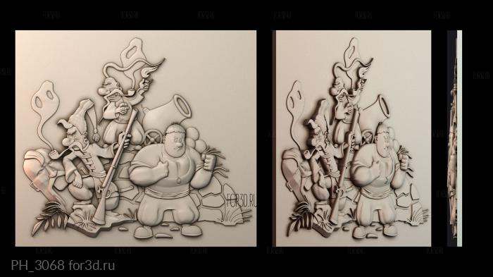 PH_3068 3d stl for CNC