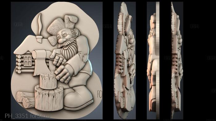 PH_3351 3d stl for CNC