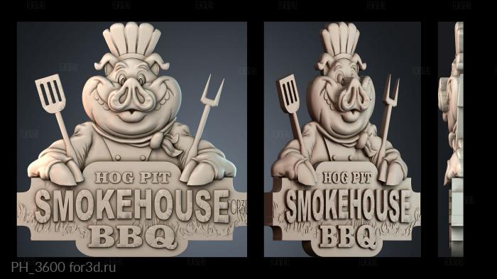 PH_3600 3d stl for CNC