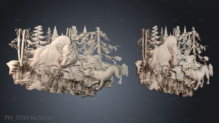 PH_3703 3d stl for CNC