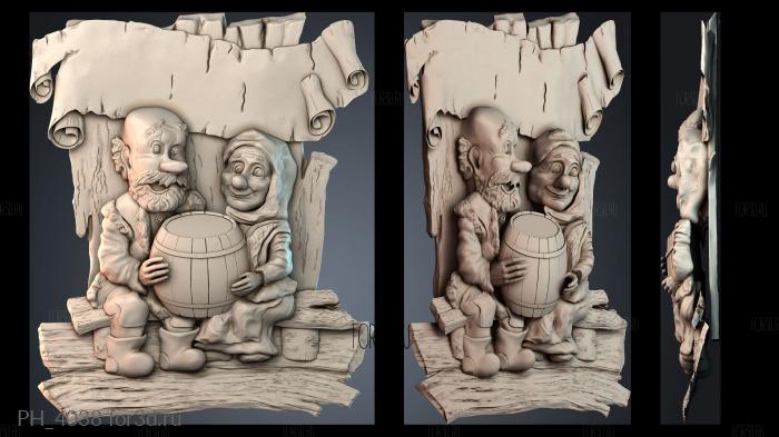 PH_4038 3d stl for CNC