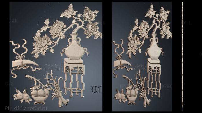 PH_4117 3d stl for CNC