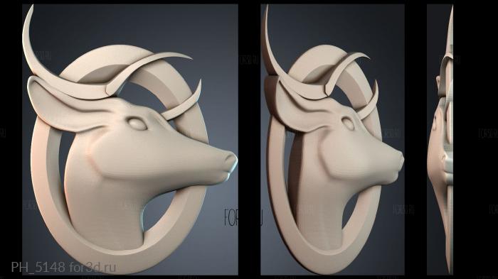 PH_5148 3d stl for CNC