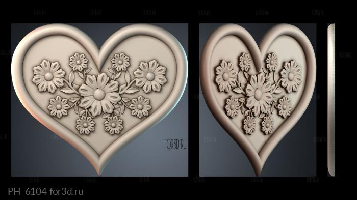 PH_6104 3d stl for CNC