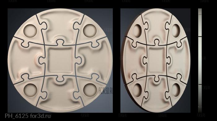 PH_6125 3d stl for CNC