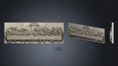 The last supper stl model for CNC
