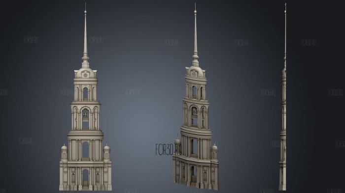 Shuya Bell Tower 3d stl for CNC