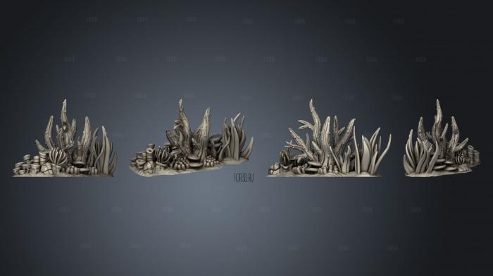 Brain and Branched Corals Actinia Anemone 003 stl model for CNC