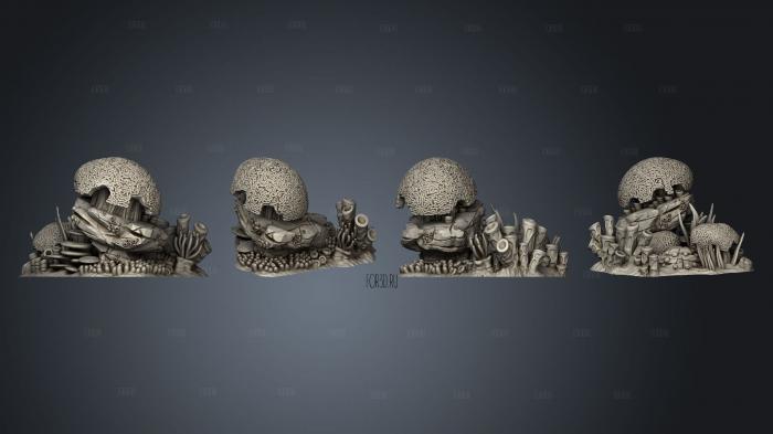 Brain and Branched Corals Coral Rock stl model for CNC
