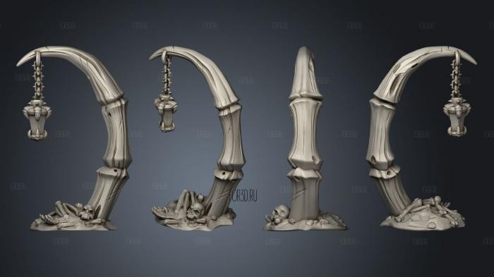 catacombs bonepile arm 002 stl model for CNC