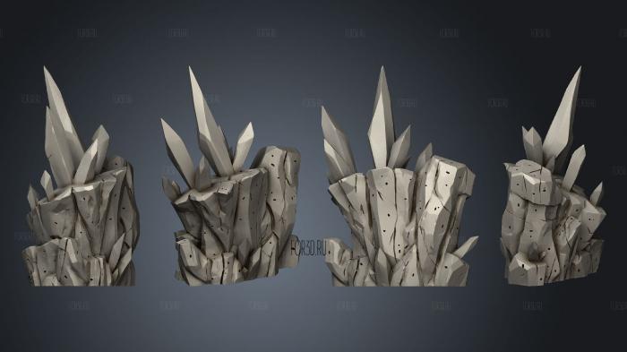 Cave Big Rock Crystal Complete stl model for CNC