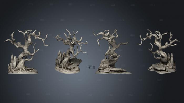 CEMETERY TREES stl model for CNC