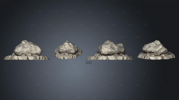 Crashed Asteroids 5 stl model for CNC