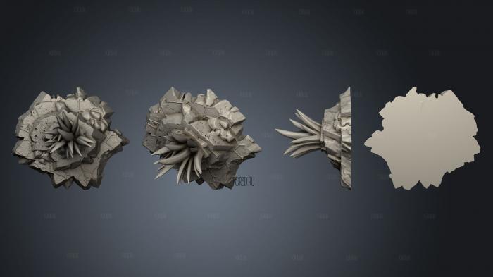 Crown of the Desert Yucca 5 stl model for CNC
