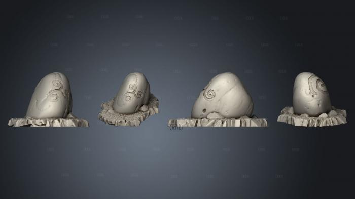 Druidic Giant Pebbles 1 003 3d stl модель для ЧПУ