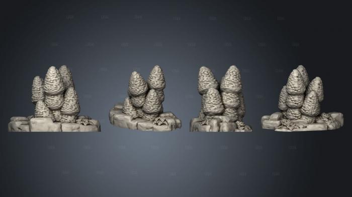 Dungeons and Monsters Jungle Plants 2 stl model for CNC