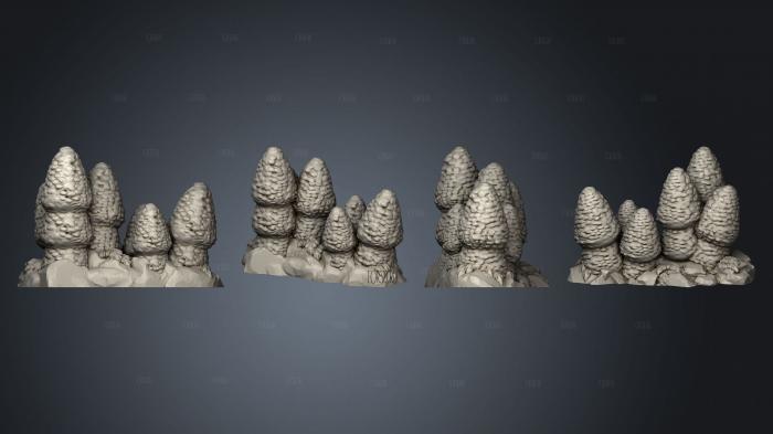 Dungeons and Monsters Jungle Plants 3 stl model for CNC