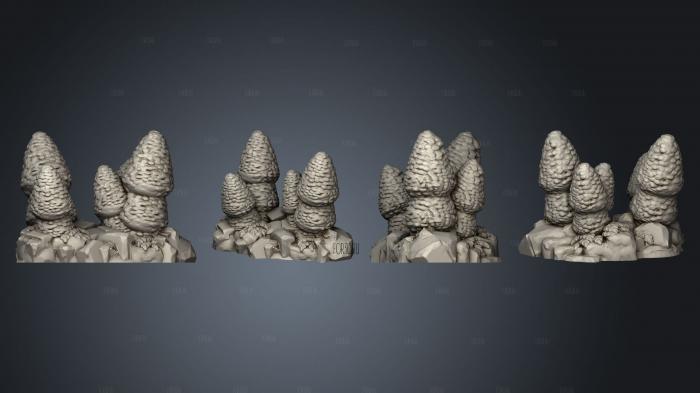 Dungeons and Monsters Jungle Plants 4 stl model for CNC
